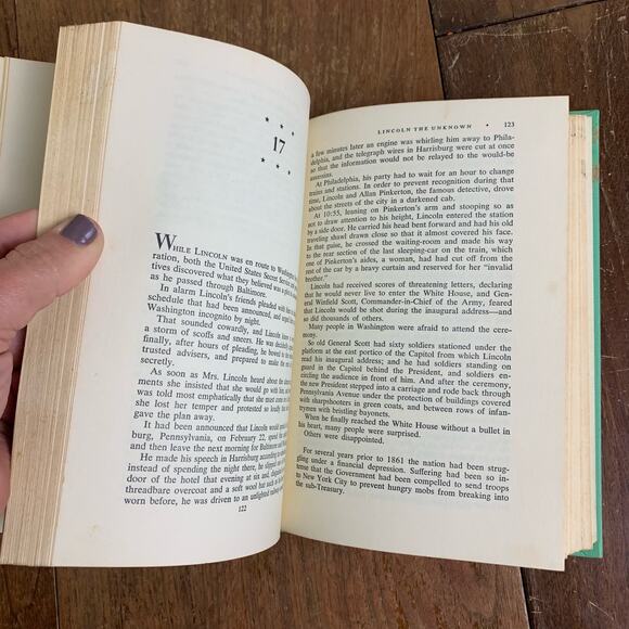 1968 Lincoln the Unknown Dale Carnegie Perseverance Award hardback book - Picture 10 of 15